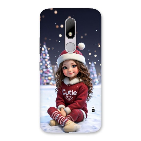 Girl In Snow Back Case for Moto M