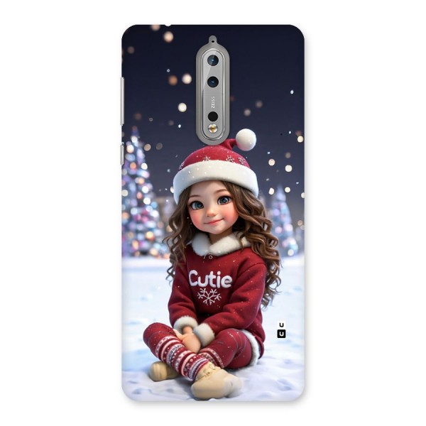 Girl In Snow Back Case for Nokia 8