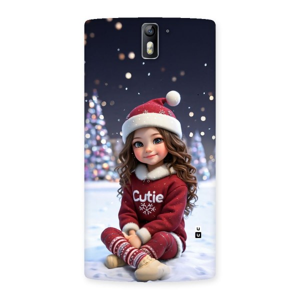 Girl In Snow Back Case for OnePlus One