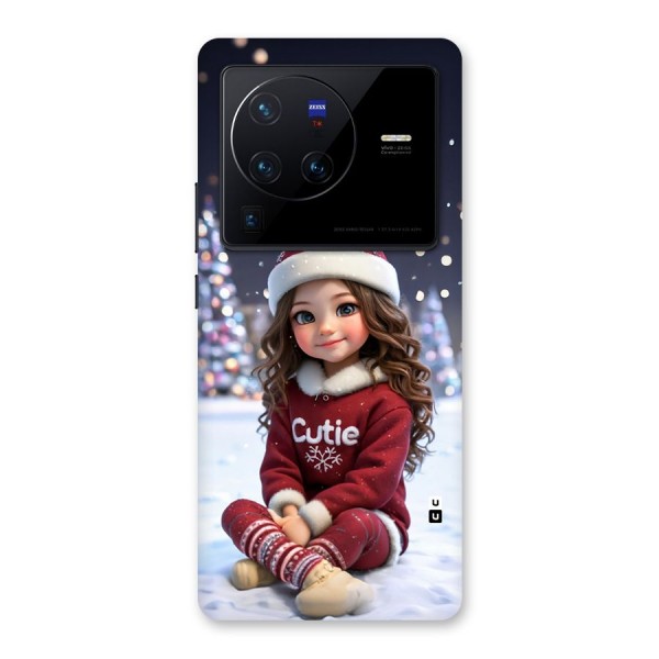 Girl In Snow Back Case for Vivo X80 Pro