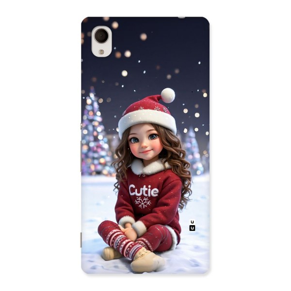 Girl In Snow Back Case for Xperia M4 Aqua