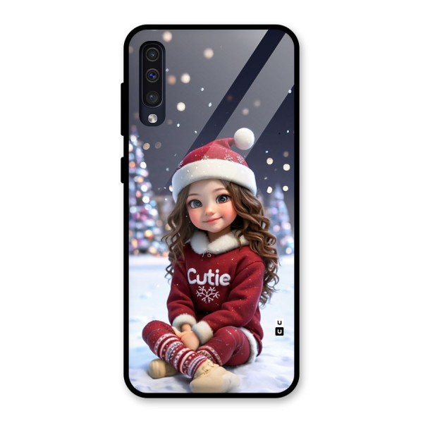 Girl In Snow Glass Back Case for Galaxy A50s