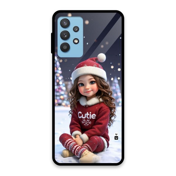 Girl In Snow Glass Back Case for Galaxy M32 5G