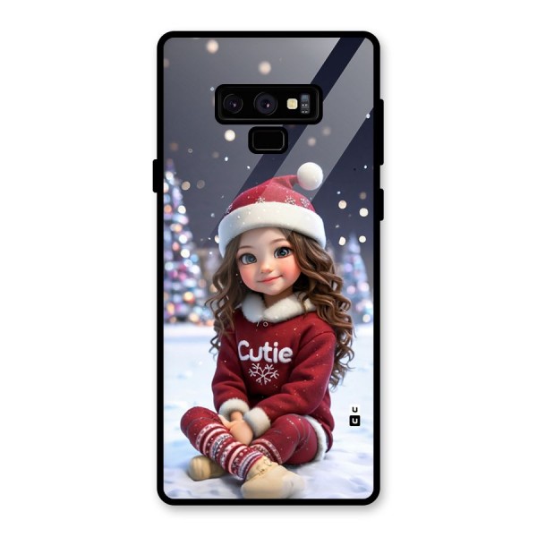 Girl In Snow Glass Back Case for Galaxy Note 9