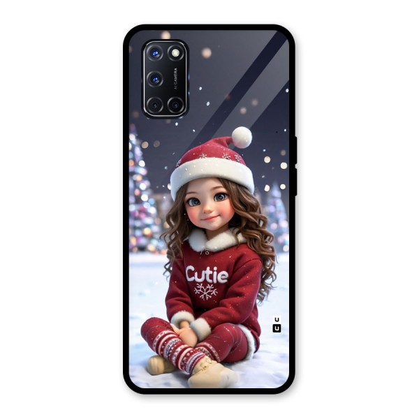 Girl In Snow Glass Back Case for Oppo A52