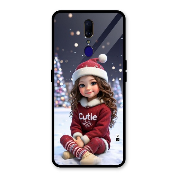 Girl In Snow Glass Back Case for Oppo F11