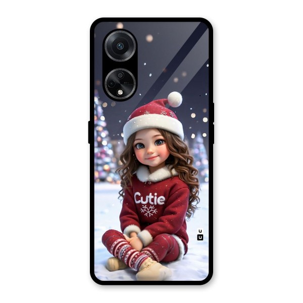 Girl In Snow Glass Back Case for Oppo F23