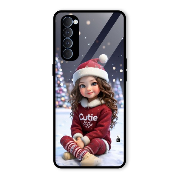 Girl In Snow Glass Back Case for Oppo Reno4 Pro