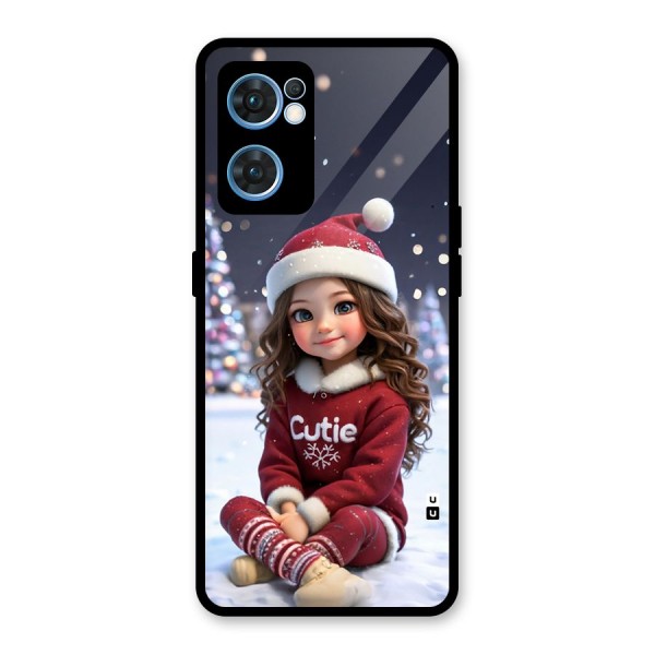 Girl In Snow Glass Back Case for Oppo Reno7 5G