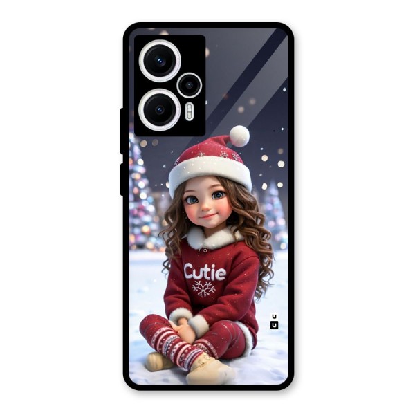 Girl In Snow Glass Back Case for Poco F5