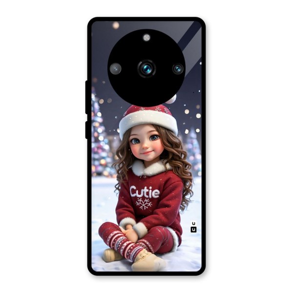 Girl In Snow Glass Back Case for Realme 11 Pro