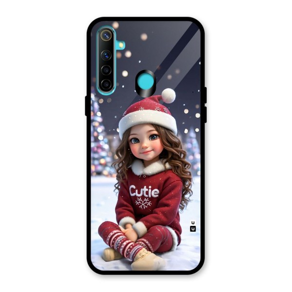 Girl In Snow Glass Back Case for Realme 5