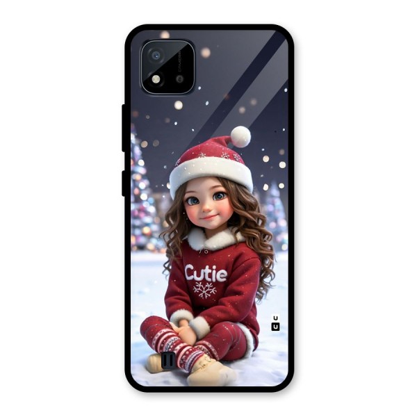 Girl In Snow Glass Back Case for Realme C11 2021