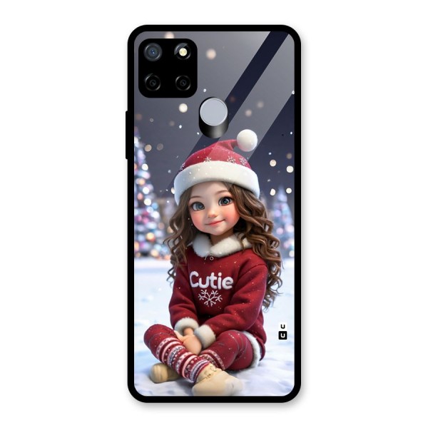 Girl In Snow Glass Back Case for Realme C12