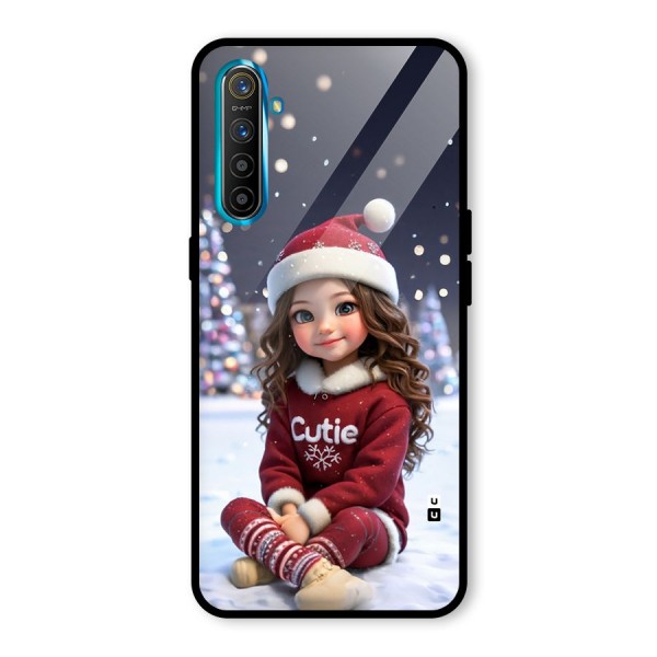 Girl In Snow Glass Back Case for Realme XT