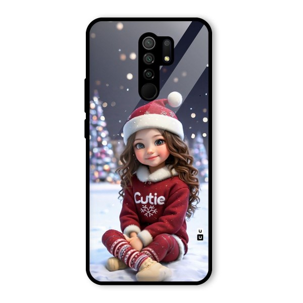 Girl In Snow Glass Back Case for Redmi 9 Prime