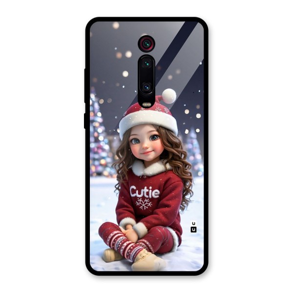 Girl In Snow Glass Back Case for Redmi K20 Pro