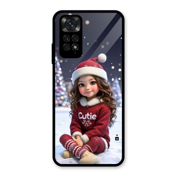 Girl In Snow Glass Back Case for Redmi Note 11