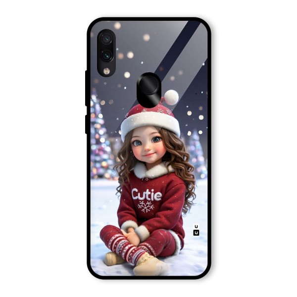 Girl In Snow Glass Back Case for Redmi Note 7