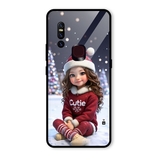 Girl In Snow Glass Back Case for Vivo V15