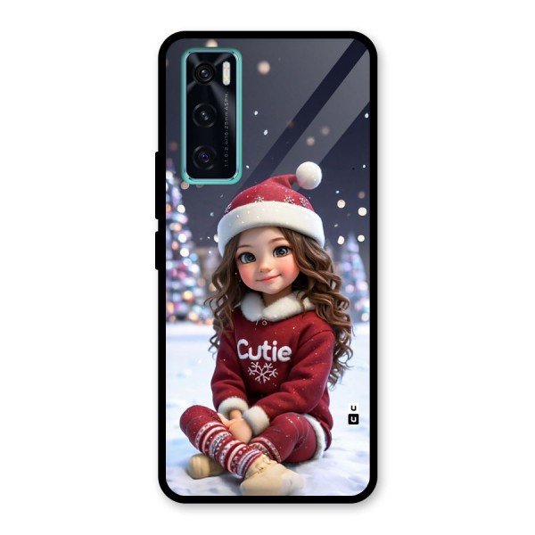 Girl In Snow Glass Back Case for Vivo V20 SE