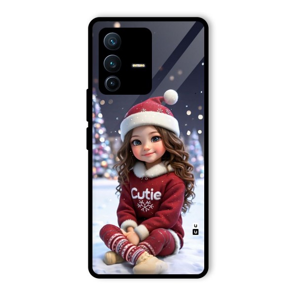 Girl In Snow Glass Back Case for Vivo V23 Pro