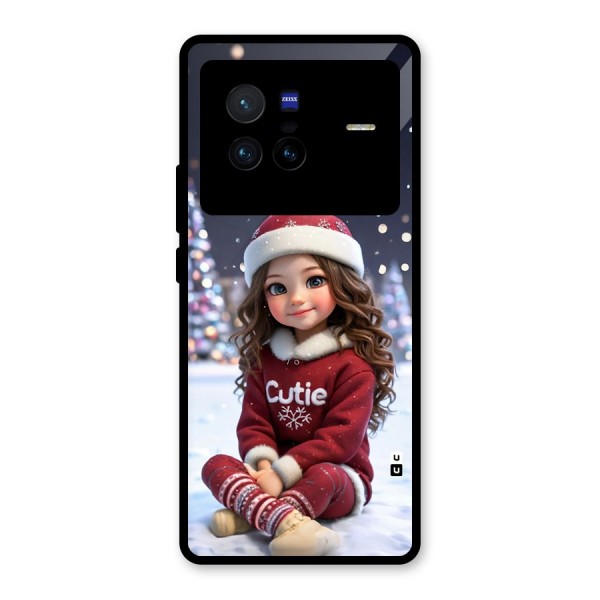 Girl In Snow Glass Back Case for Vivo X80