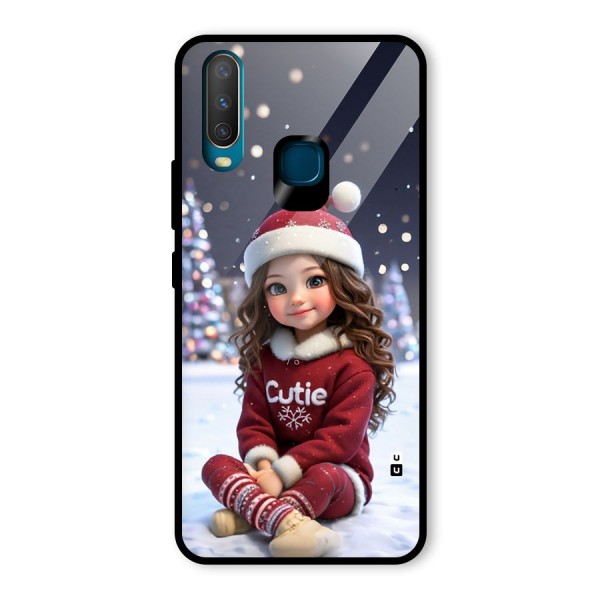 Girl In Snow Glass Back Case for Vivo Y12