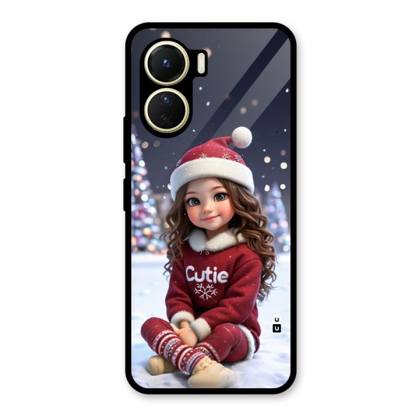 Girl In Snow Glass Back Case for Vivo Y16