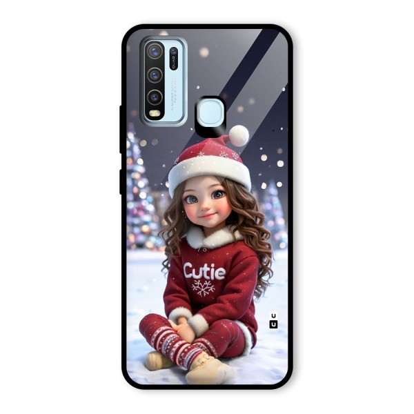 Girl In Snow Glass Back Case for Vivo Y30