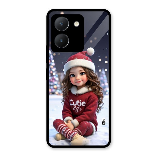 Girl In Snow Glass Back Case for Vivo Y36