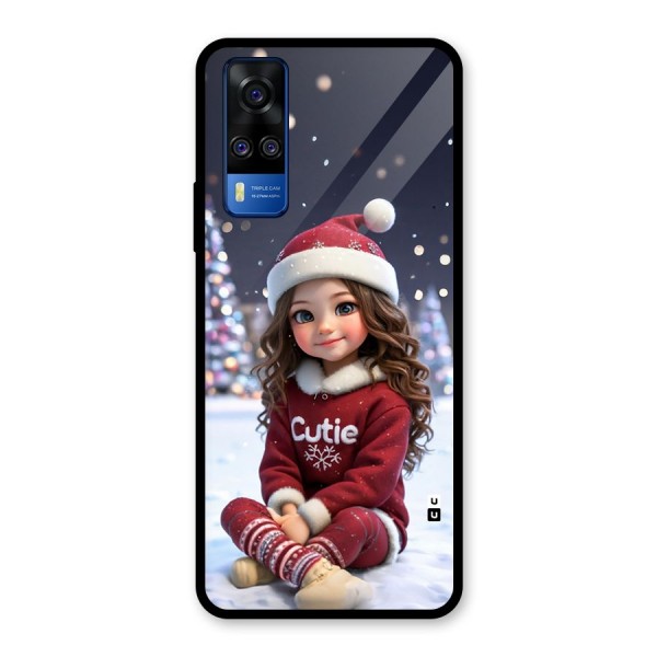 Girl In Snow Glass Back Case for Vivo Y51