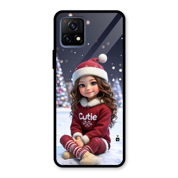 Girl In Snow Glass Back Case for Vivo Y72 5G