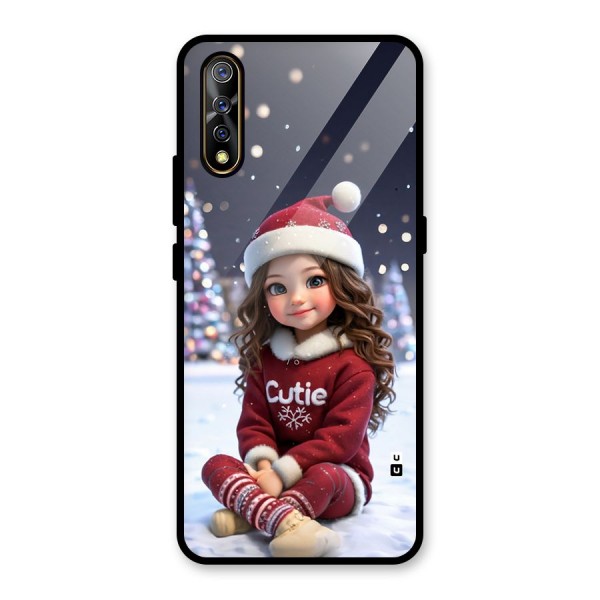 Girl In Snow Glass Back Case for Vivo Z1x