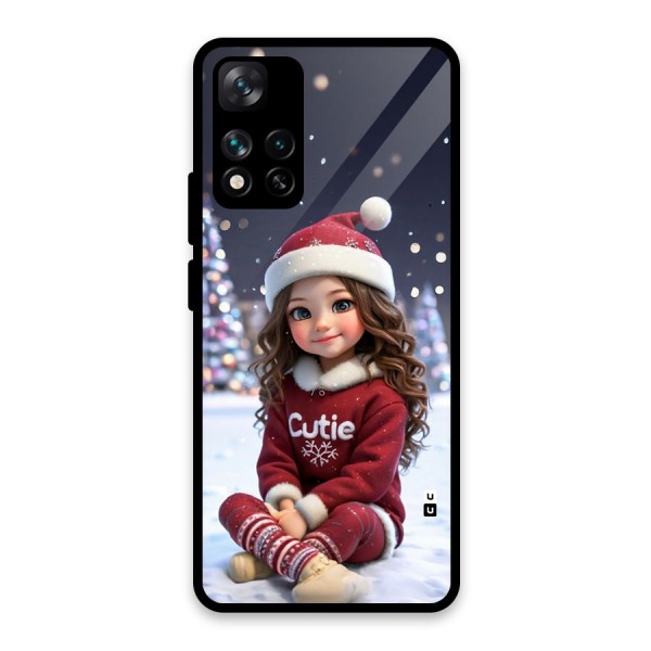 Girl In Snow Glass Back Case for Xiaomi 11i 5G