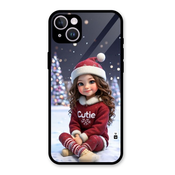 Girl In Snow Glass Back Case for iPhone 14 Plus