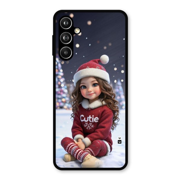 Girl In Snow Metal Back Case for Galaxy F54