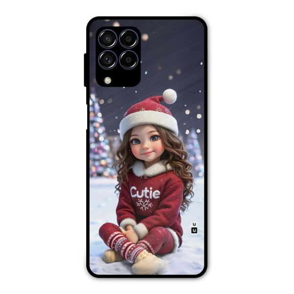 Girl In Snow Metal Back Case for Galaxy M53 5G