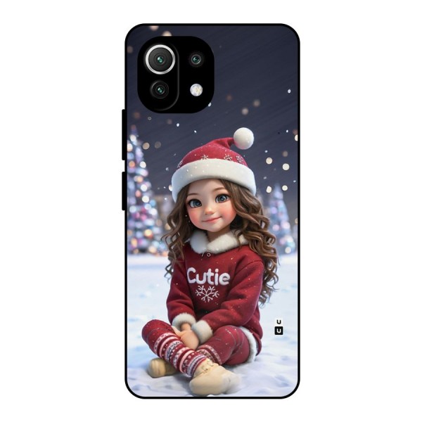 Girl In Snow Metal Back Case for Mi 11 Lite