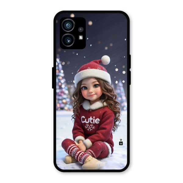 Girl In Snow Metal Back Case for Nothing Phone 1