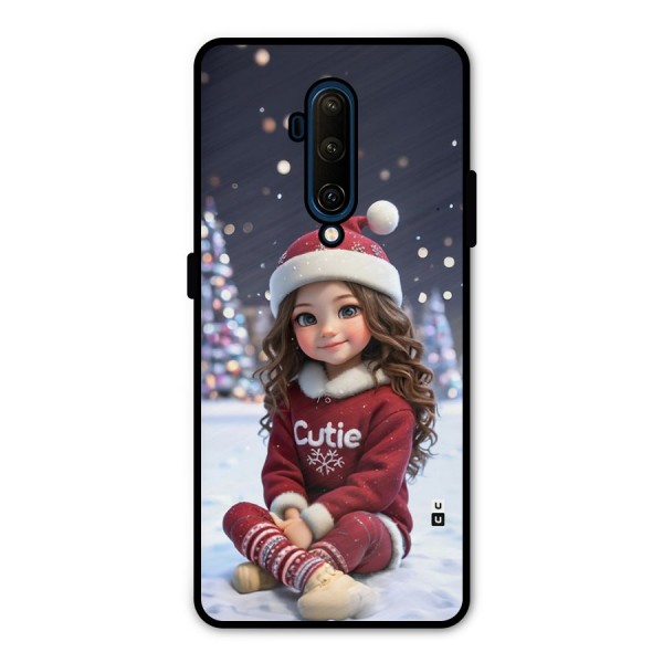 Girl In Snow Metal Back Case for OnePlus 7T Pro