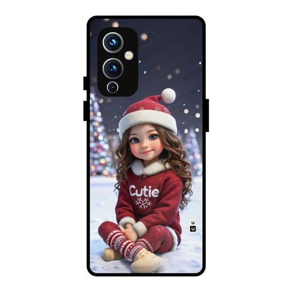 Girl In Snow Metal Back Case for OnePlus 9