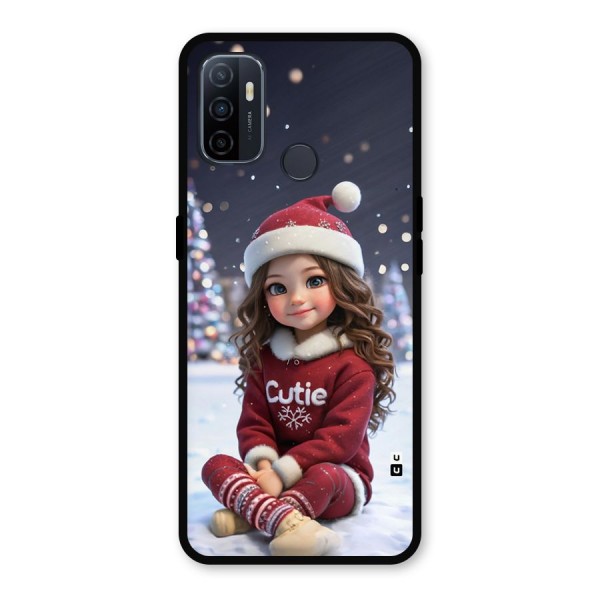 Girl In Snow Metal Back Case for Oppo A53