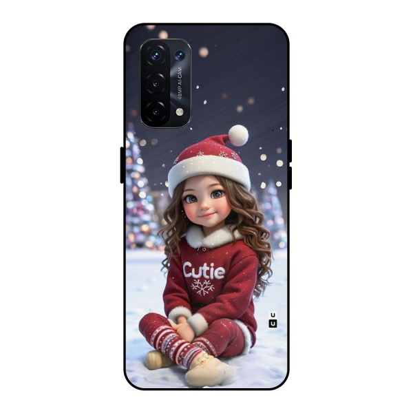 Girl In Snow Metal Back Case for Oppo A74 5G