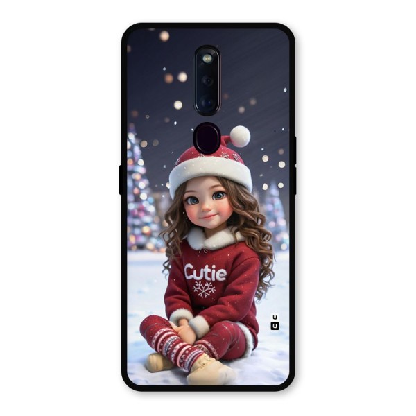 Girl In Snow Metal Back Case for Oppo F11 Pro