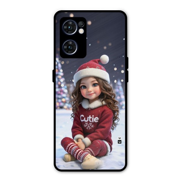 Girl In Snow Metal Back Case for Oppo Reno7 5G