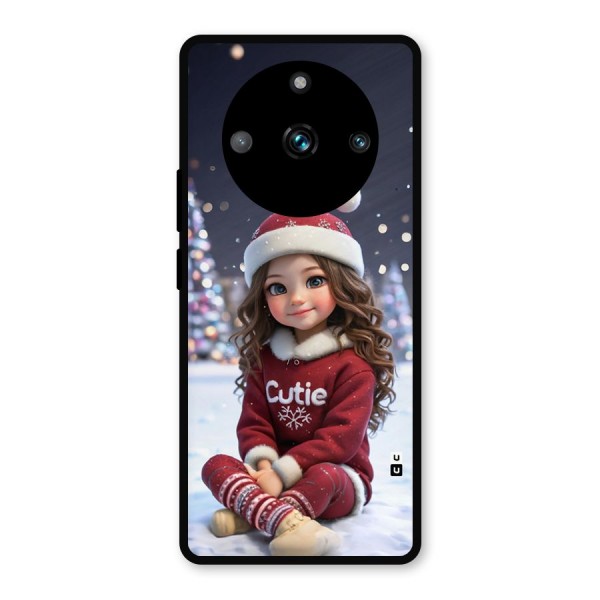 Girl In Snow Metal Back Case for Realme 11 Pro