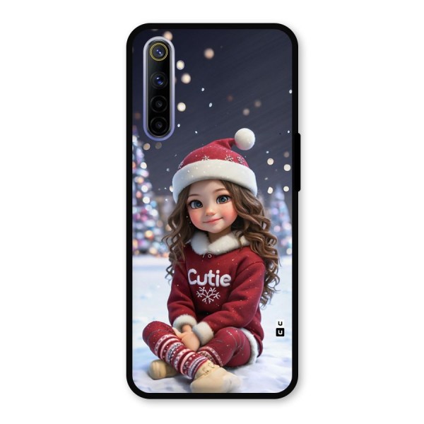 Girl In Snow Metal Back Case for Realme 6