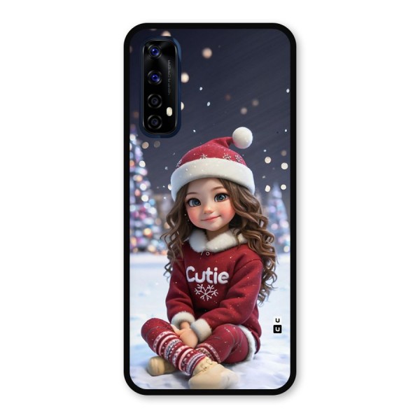 Girl In Snow Metal Back Case for Realme 7