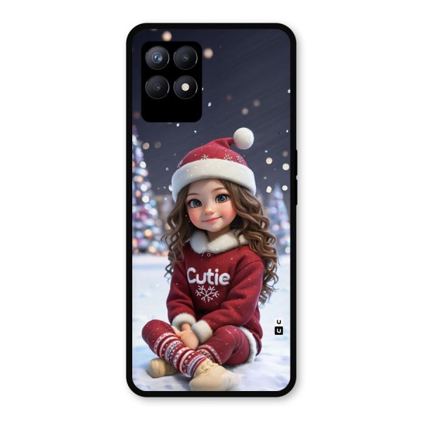 Girl In Snow Metal Back Case for Realme 8i